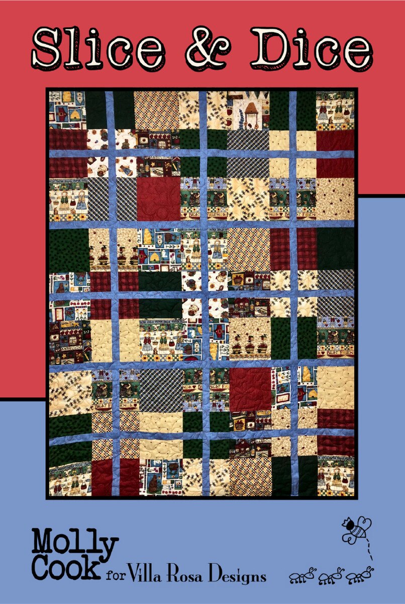 P2074 Slice & Dice 59"x78" Quilt Pattern by Villa Rosa Designs