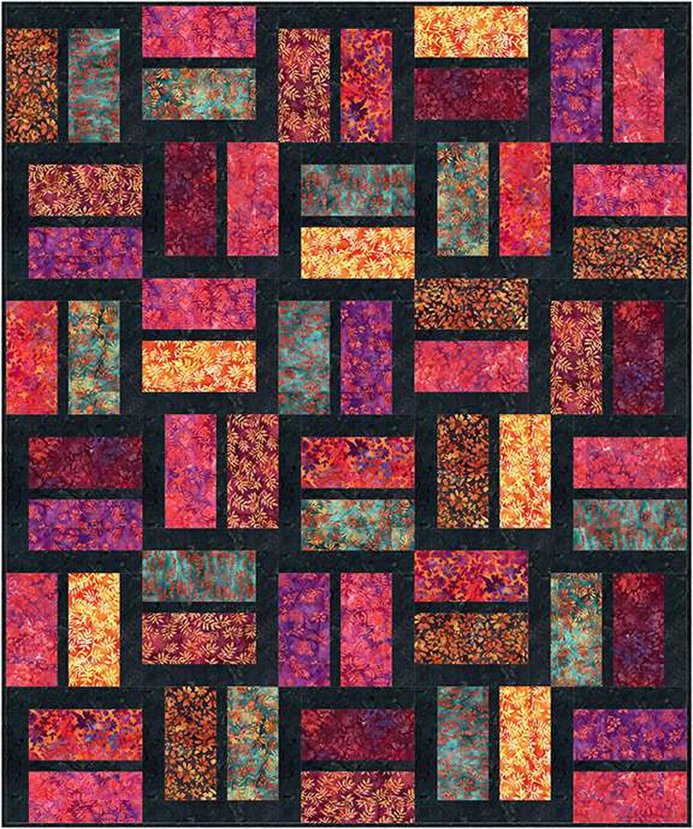 P2080 Lickety Split 60"x72" Quilt Pattern by Villa Rosa Designs