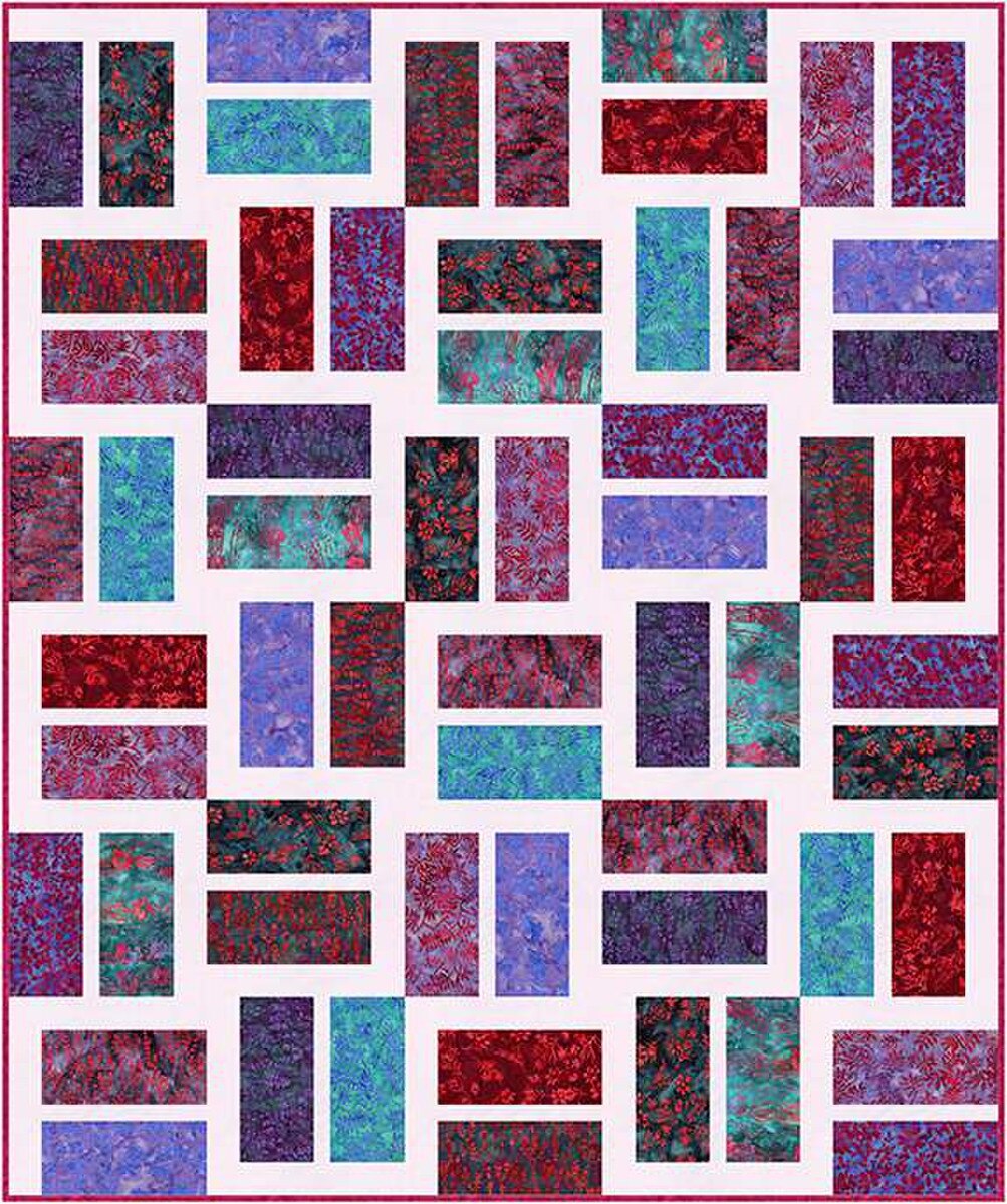 P2080 Lickety Split 60"x72" Quilt Pattern by Villa Rosa Designs
