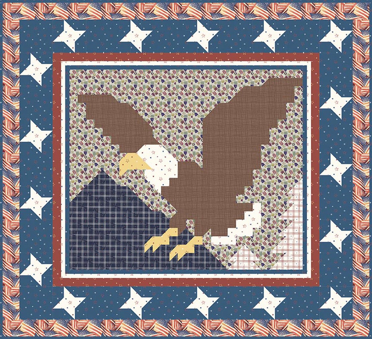 P2082 American Eagle Quilt Pattern by Counted Quilts