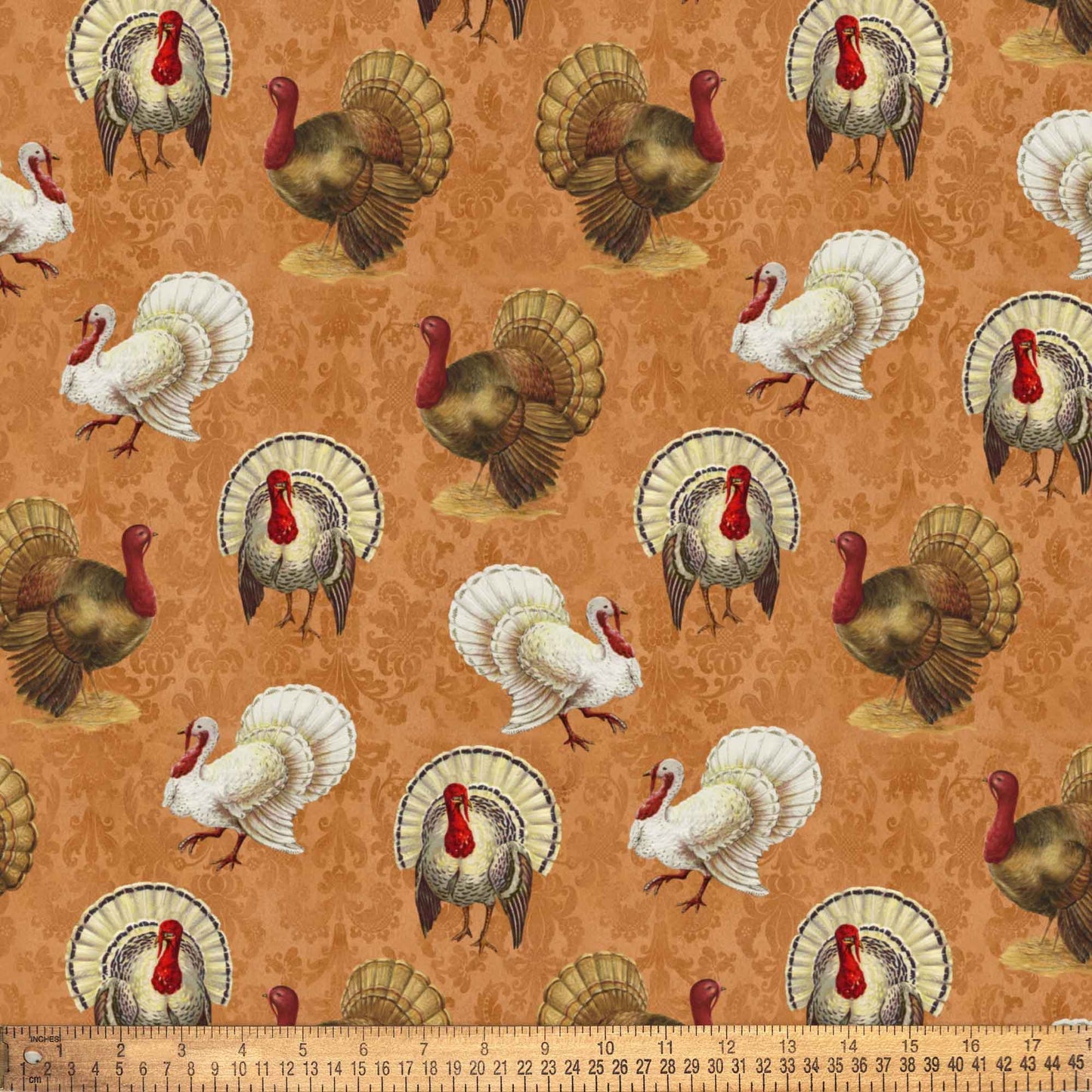 Fall Autumn Turkey  (1 yard PRE-CUT)