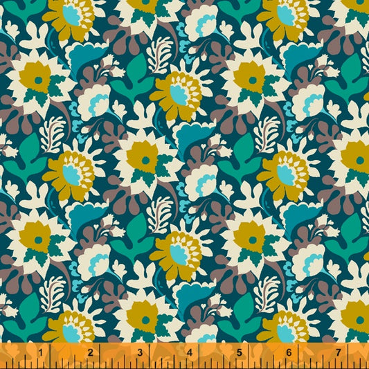 Windham Eden Flower Trail 52811-21 Dark Teal