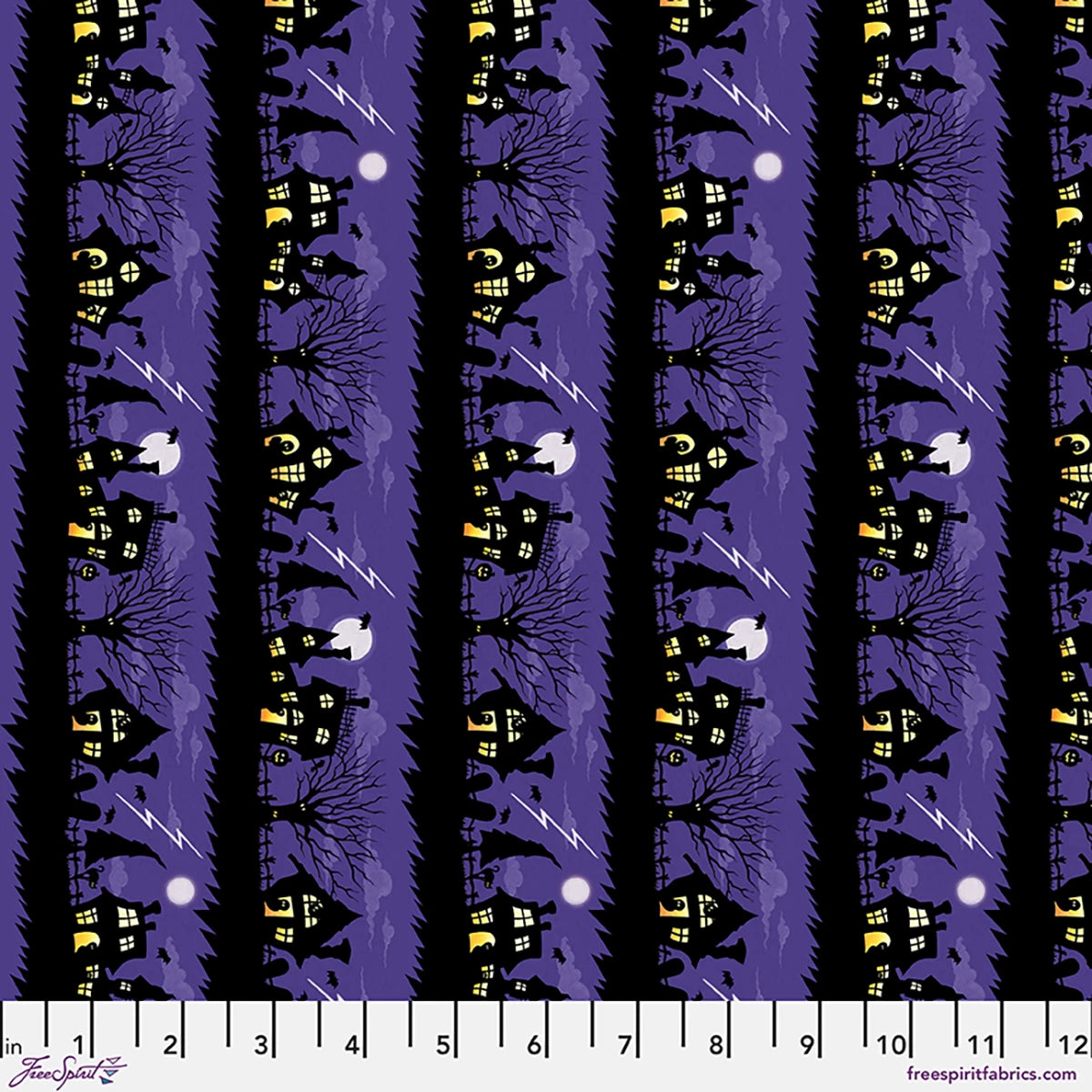 2169 FreeSpirit Moonlit Mischief Spooky Street Purple PWMY053