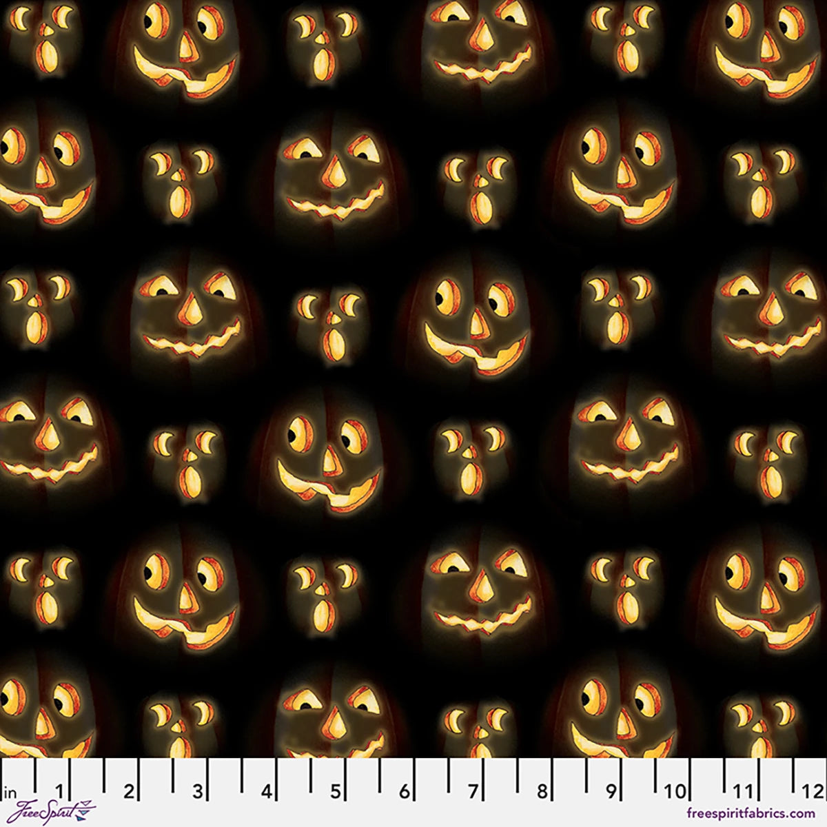 2171 FreeSpirit Moonlit Mischief Pumpkin Glow Black PWMY048