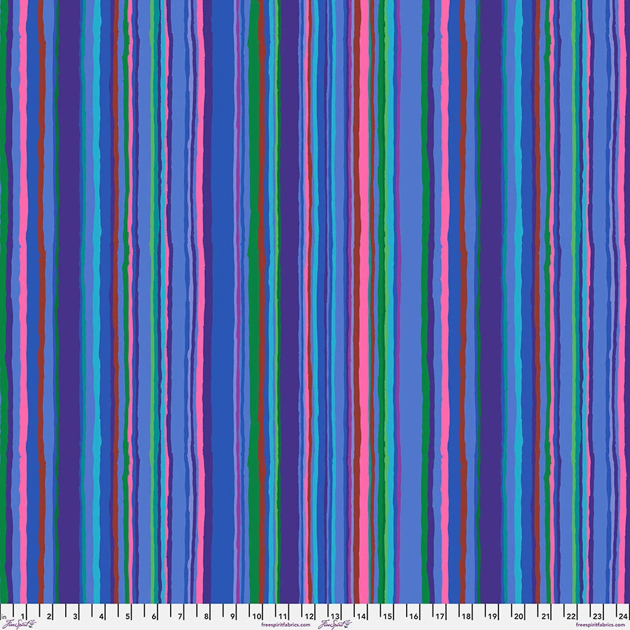 2174 FreeSpirit Kaffe Fassett Echo Stripe Blue PWGP209