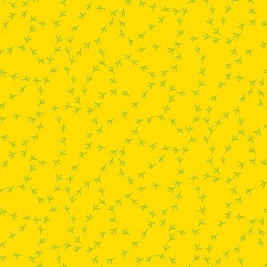 Andover The Coop Chicken Scratches Yellow