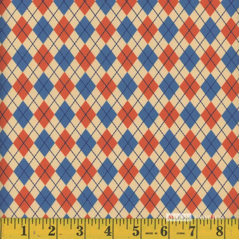Mook Cotton Golf Argyle Plaid Retro 116243
