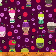 Windham Sew Good Pincushions Eggplant 52881-2