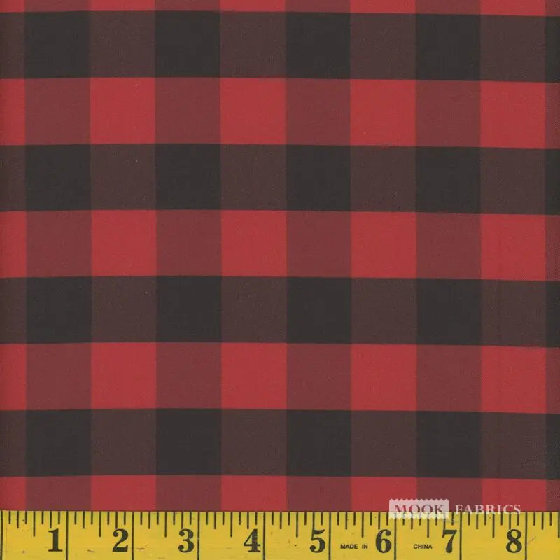 Mook Cotton Buffalo Plaid 1 Red 105280