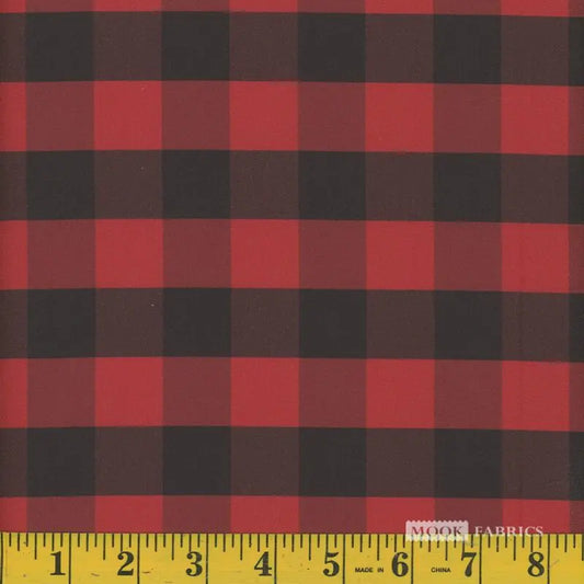 Mook Cotton Buffalo Plaid 1 Red 105280