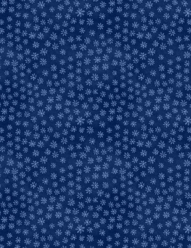 Wilmington Sew Little Time Tiny Floral Blue 27622-449