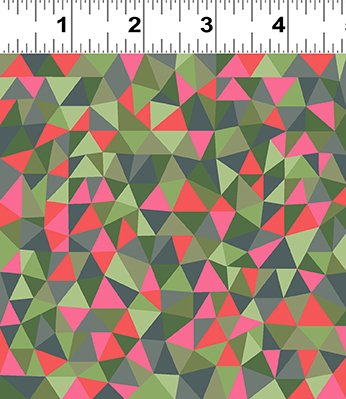 Clothworks Positively Poppies Patchwork Y3340-24 Olive