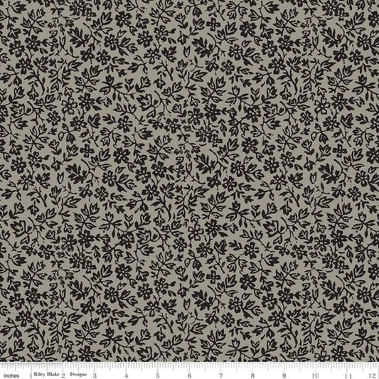 Riley Blake Old Made Wallflower Gray C10598