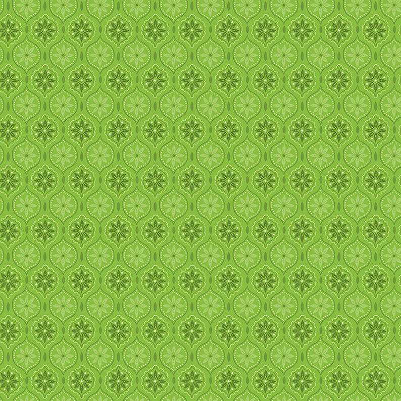 Riley Blake Snowed In Medallion Green C10813