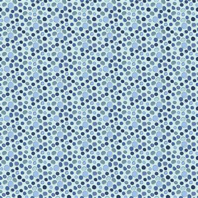Clothworks Crocodile Smiles Polka Dot Light Denim Y3396-87