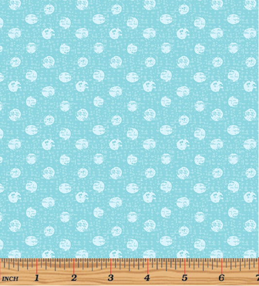Benartex Safari Textured Dots Turquoise 09898-84