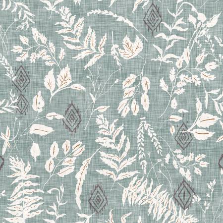 Clothworks New Earth Y3348-5 Light Grey Unfurl