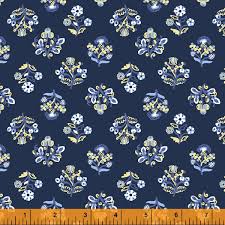 Windham Isobel Embroidery Navy 52981-1