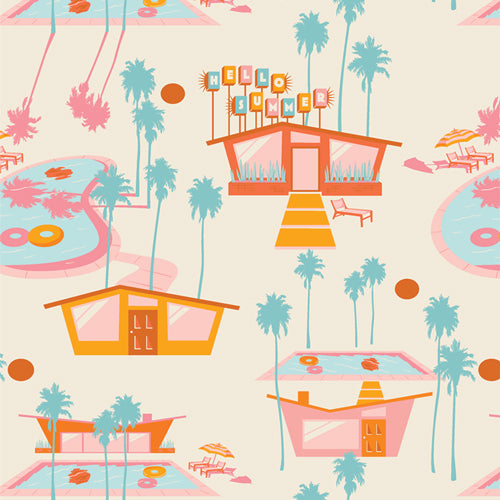 Art Gallery Fabrics Sunburst Hello Summer Hot SUN-26446