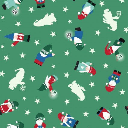Lewis & Irene Hygge Glow C73-1 Tomten on Nordic Green