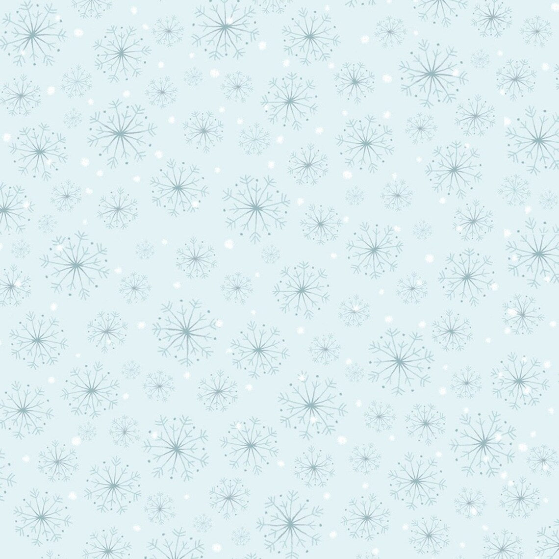 Timeless Treasures Christmas Countdown Snowflakes Sky HOLIDAY-C8984
