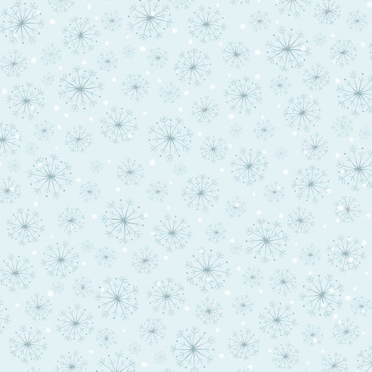 Timeless Treasures Christmas Countdown Snowflakes Sky HOLIDAY-C8984