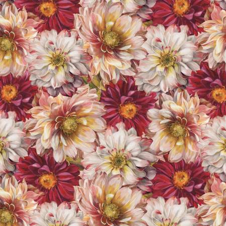 Wilmington Rosewood Lane Packed Flowers Multi 1409-86608-135