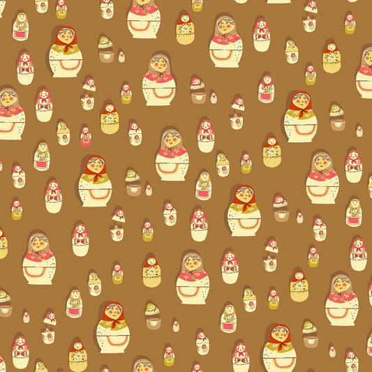 Windham West Hill Matryoshka Dolls Brown 52875-7