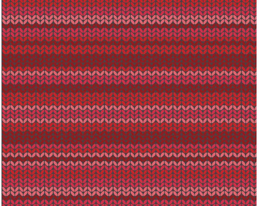 Benartex Fabrics A Cozy Winter Sweater Knit Medium Red 13152-19