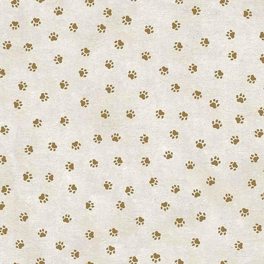Wilmington Purrfect Partners Paw Prints Cream 68565-112