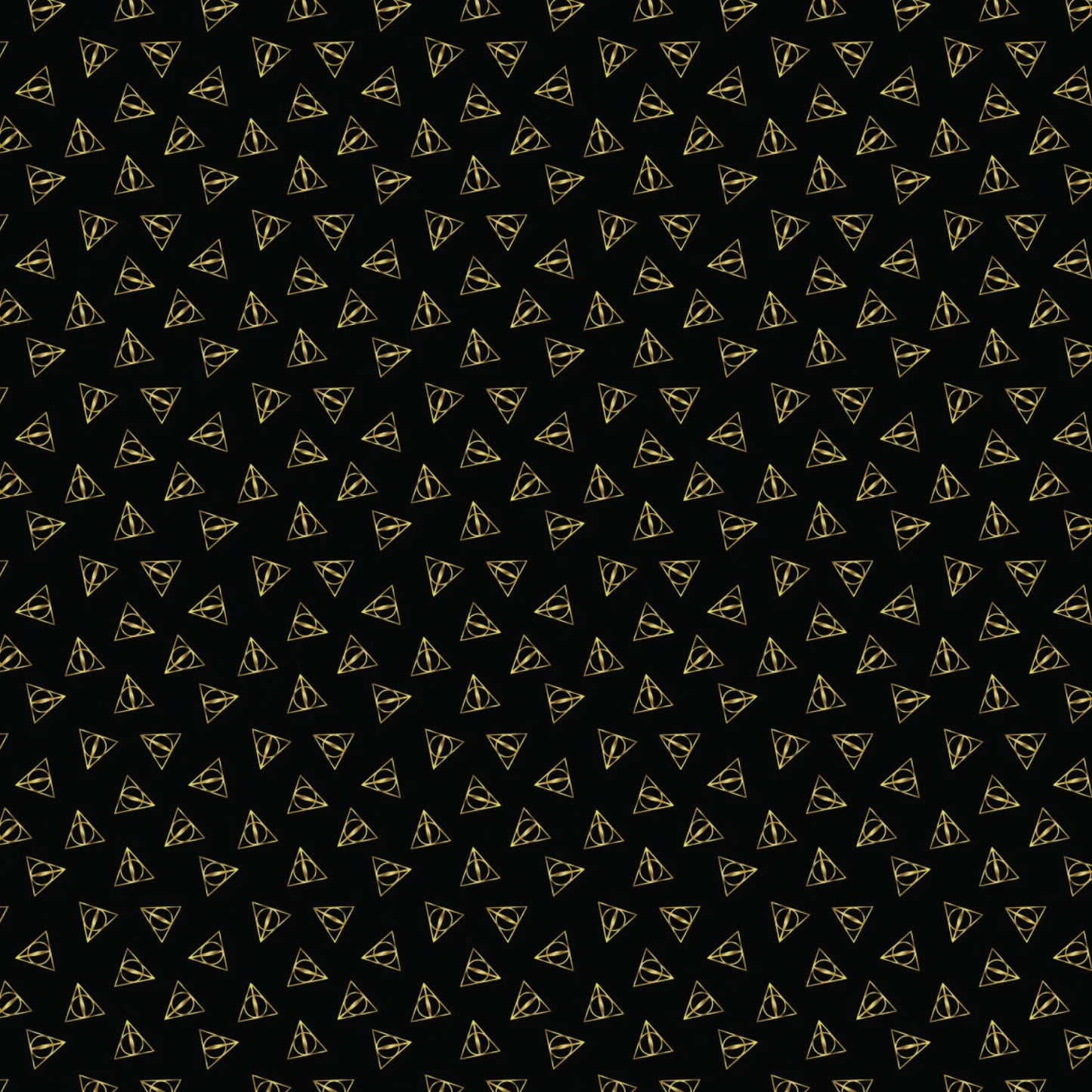 $5/yard  $45/Bolt Licensed Harry Potter Deathly Hallows Metallic 23800109LJAS