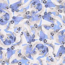 Clothworks Haunted Hallow Ghosts Y3519-90 Blue