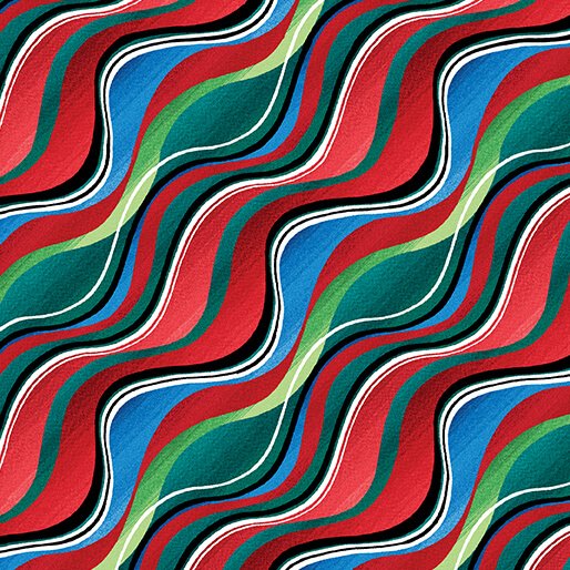 3104 Benartex Designer Fabrics Holiday Frolic  Stripe 16608-99
