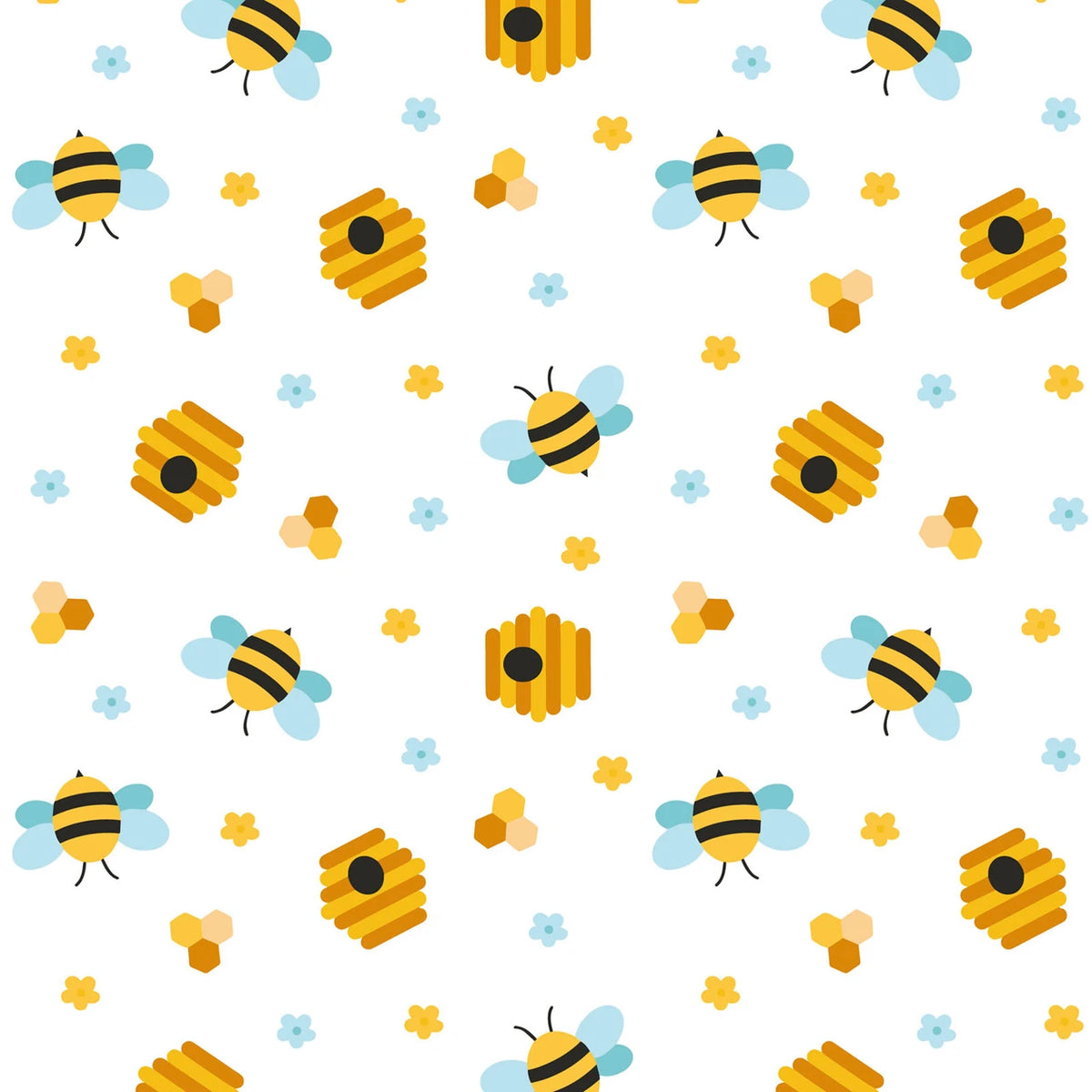 3131 David Textiles Potpourri of Novelty Beehive Party DATDX-4108-4C-1