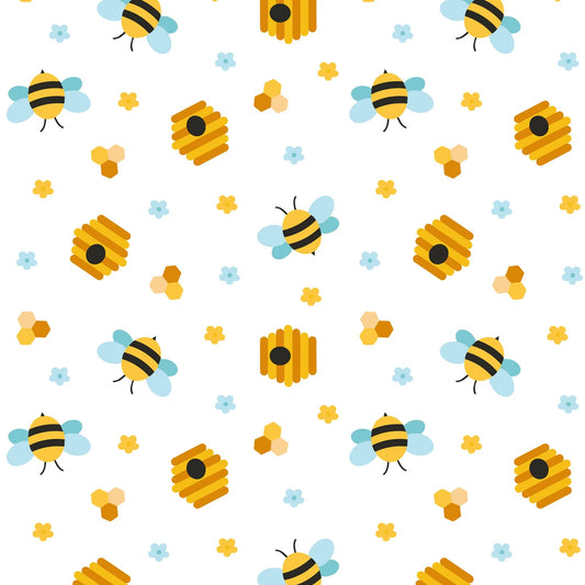 3131 David Textiles Potpourri of Novelty Beehive Party DATDX-4108-4C-1