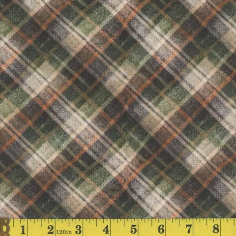3144 Mook Fabrics Cabin in the Wild Wool Blanket Green 145344