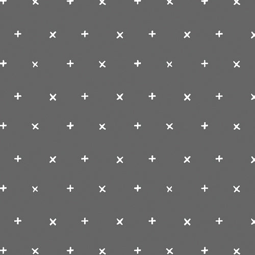 Art Gallery Fabrics Wonderland + Your Heart Timid Gray WND-1532