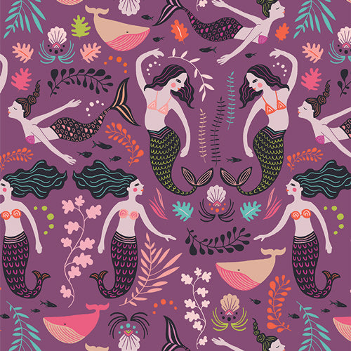 Art Gallery Fabrics Sirena Siren Song Orchid SRN-6350