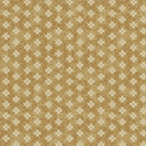 Benartex Quilt Barn Prints  Quilt Geo Honey 10195-30