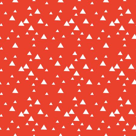 Riley Blake Let's Play Triangles Red C11884