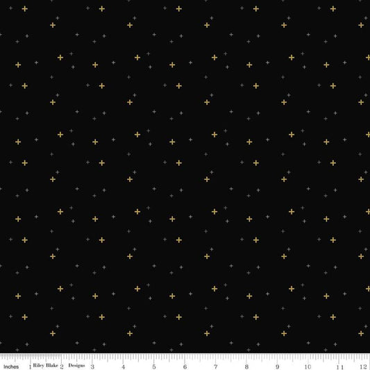 Riley Blake Sparkler Black SC650