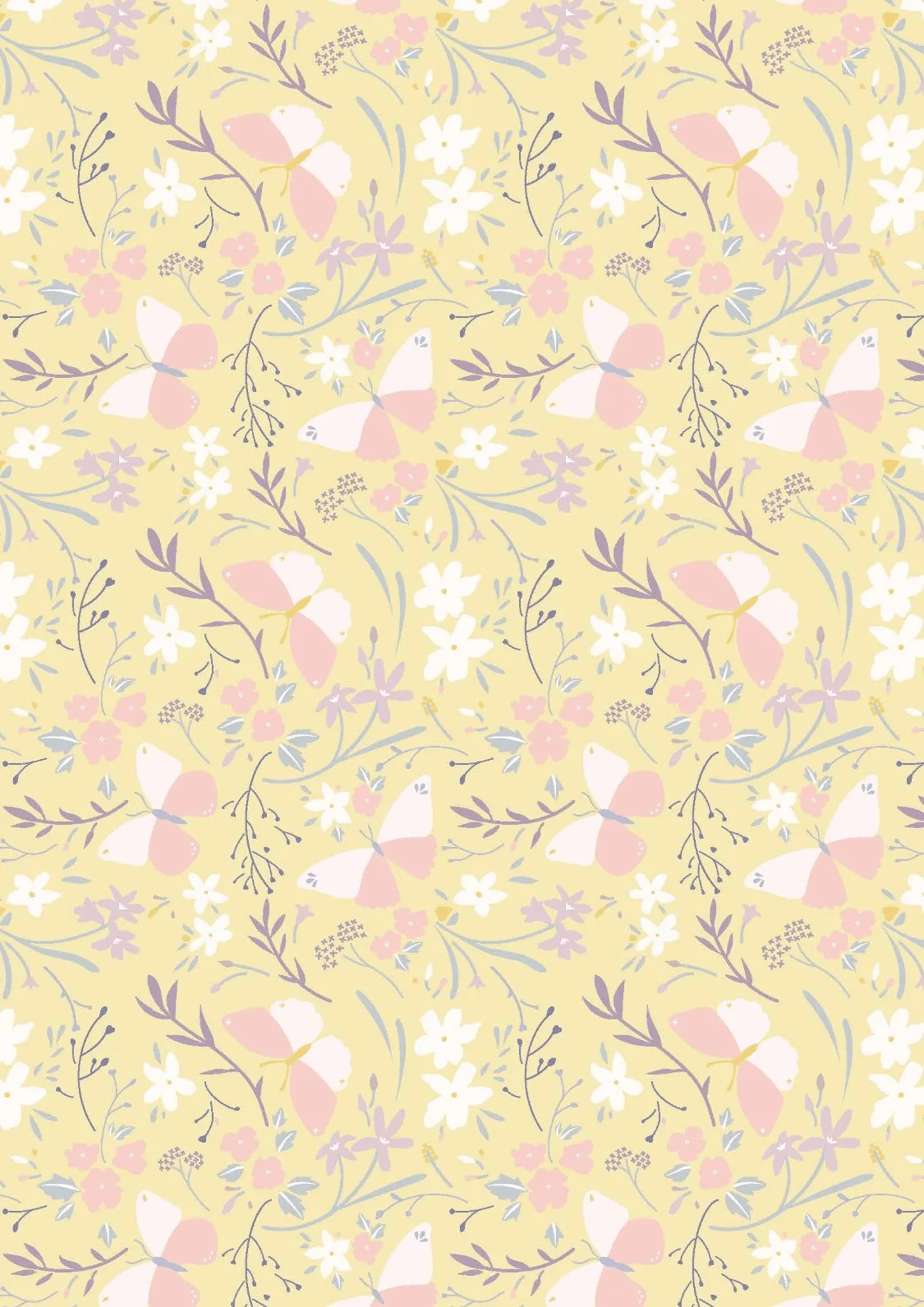Lewis & Irene Heart Of Summer Butterfly Dance Buttercup Yellow CC3.2