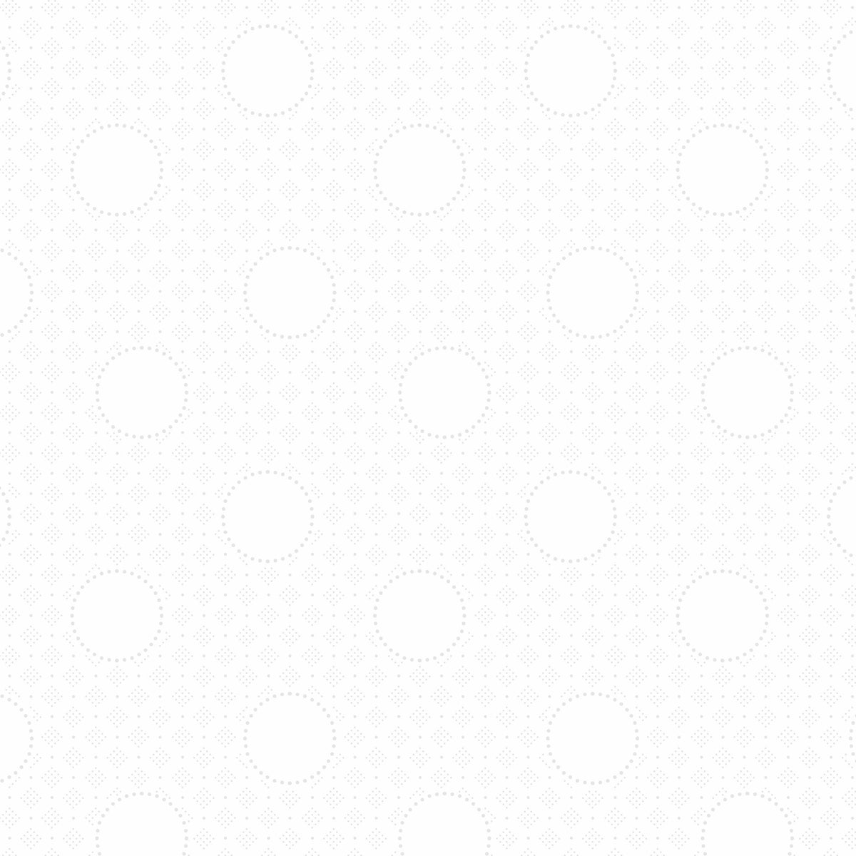 RJR Fabrics Bare Essentials Deluxe Circles White on White RJ511-WW1