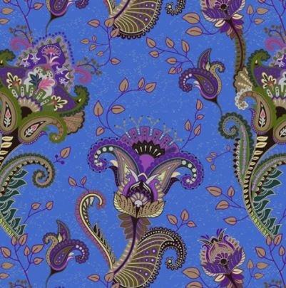 Suite B for Island Batik Essence Paisley Blueberry 922008565SB