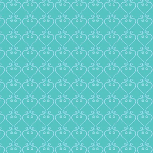 Benartex Spring Garden Gnomes Heart Trellis Aqua 12634-80