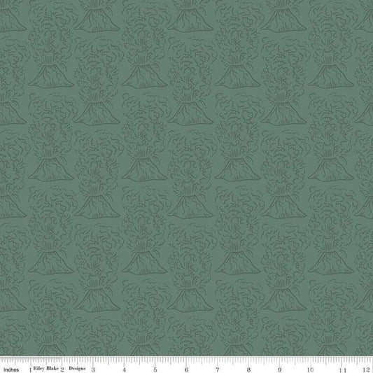 Riley Blake Roar Volcanos Green C12461