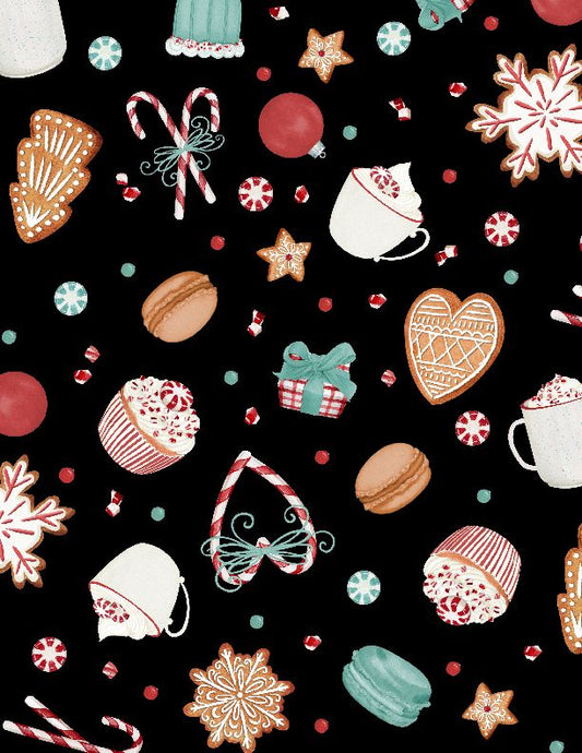 Wilmington Peppermint Parlor Sweets Toss Black
