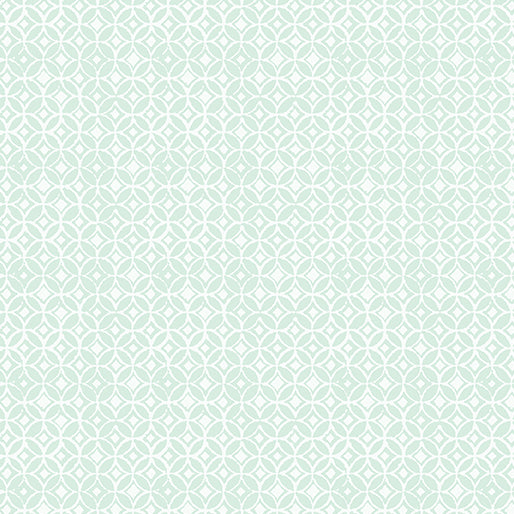 Benartex Inspired Heart Lace Geo Light Turquoise 13338-04