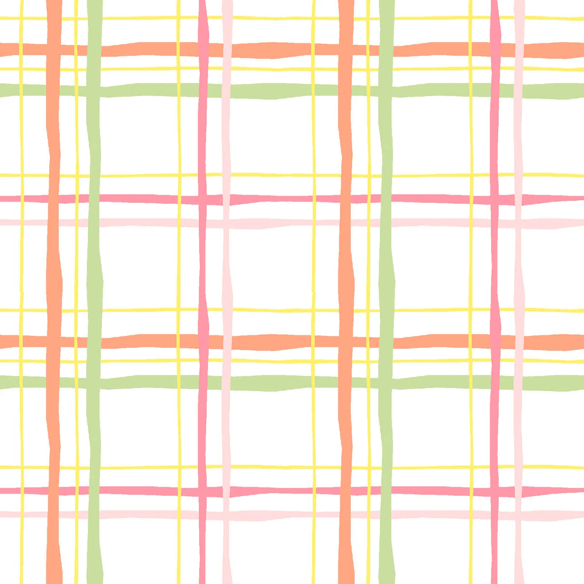 7163 3 Wishes Flannel Plaid on White 15498