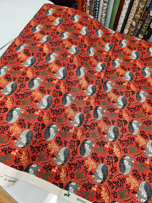 RJR Fabrics Winter Dreams Royal Fox Cinnamon Metallic JM101-C12M
